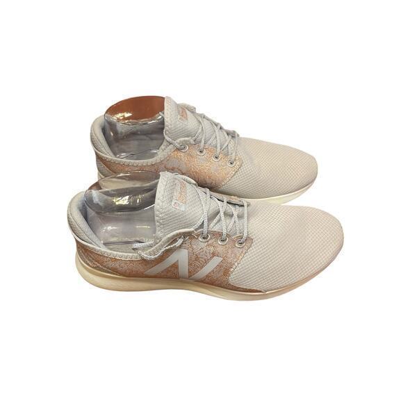 New Balance FuelCore Coast V3 Running Shoe Rose Gold Floral Metallic & Grey 10 - Picture 6 of 15